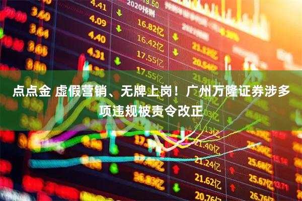 点点金 虚假营销、无牌上岗！广州万隆证券涉多项违规被责令改正