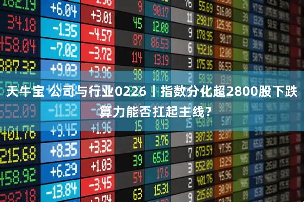 天牛宝 公司与行业0226丨指数分化超2800股下跌 算力能否扛起主线?